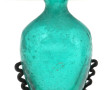 MURANO - Vase en verre bullé vert turquo