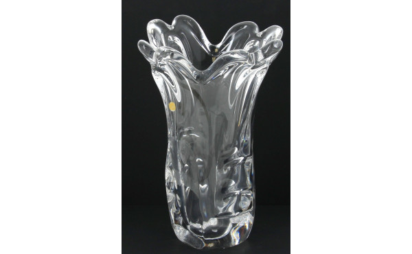 Vase en cristal, dans le goût de DAUM, H