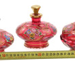 Nécessaire de toilette en cristal rouge 