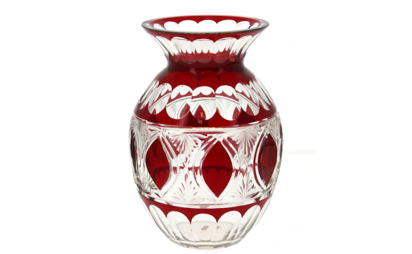 Vase de forme ovoïde à col évasé en cris