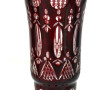 Vase en verre rouge et transparent dans 