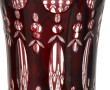 Vase en verre rouge et transparent dans 