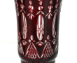Vase en verre rouge et transparent dans 