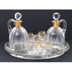 BACCARAT (non marqué) - Paire de carafon