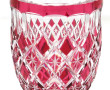 VAL ST LAMBERT - Vase en cristal rouge e