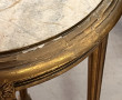 Sellette de style Louis XVI, bois doré, 