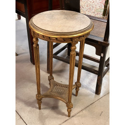 Sellette de style Louis XVI, bois doré, 