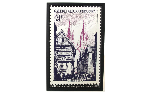 Henry CHEFFER (1880-1957) "Quimper, rue 