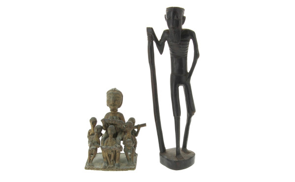 Sujet africain en bronze à décor d'une s