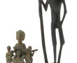 Sujet africain en bronze à décor d'une s