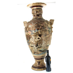 Grande potiche en céramique japonaise (a