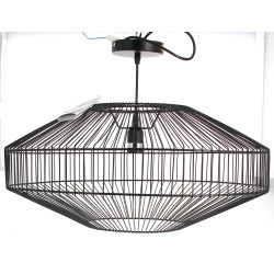 Suspension ronde contemporaine en métal 