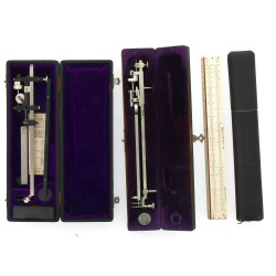 Lot de coffrets de mesure anciens: 2 pla