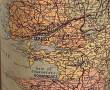 FINISTERE - Carte du Finistère de 1925 p