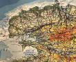 FINISTERE - Carte du Finistère de 1925 p