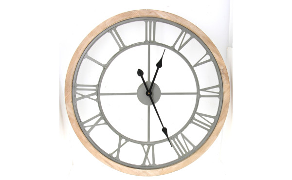 Pendule murale squelette moderne, de for
