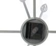 Pendule murale squelette moderne, de for