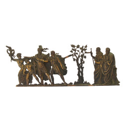 Plaque d'applique de meuble ancienne à d