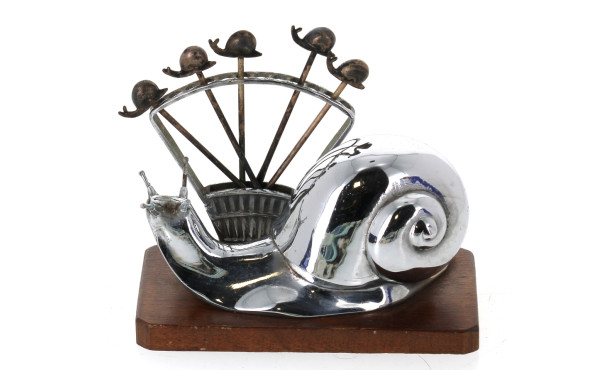 Porte pic en forme d'escargot en métal c