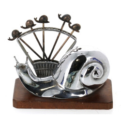 Porte pic en forme d'escargot en métal c