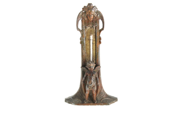 Thermomètre en régule, époque ART NOUVEA