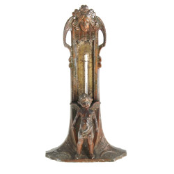 Thermomètre en régule, époque ART NOUVEA