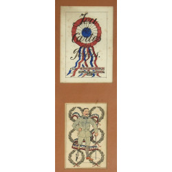 "Jeu de cartes des Poilus" 1916 - 2 cart