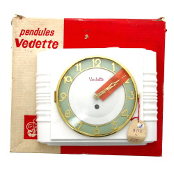 VEDETTE - Pendule murale vintage en mati