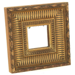 Petit miroir carré dans le goût du XVIII