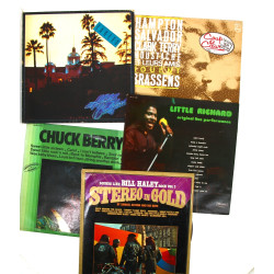 Caisse de disques 33 tours divers tous s