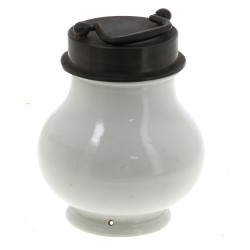 Porte-dîner en porcelaine blanche et éta