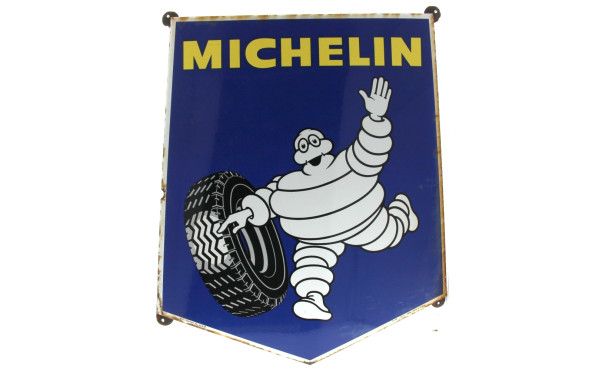 MICHELIN - Plaque émaillée pour les pneu