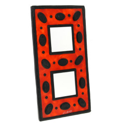 Lydie EYRAUD (Xxème) - Miroir artisanal 