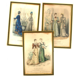 MODE XIXème - Lot de 18 gravures de mode