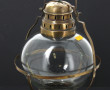 Lanterne ancienne en verre et laiton, s