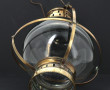 Lanterne ancienne en verre et laiton, s