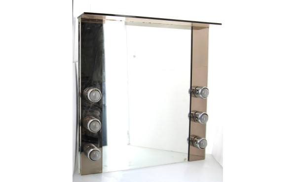 Miroir de loge d'artiste 71 x 69 cm