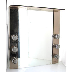 Miroir de loge d'artiste 71 x 69 cm