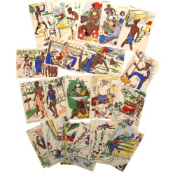 PERIODE COLONIALE - P. HUGUET 24 cartes 