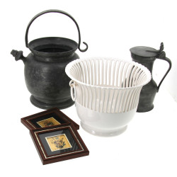 MALICORNE, Tessier - Cache pot en faïenc