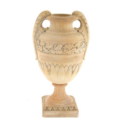 Vase à 2 anses en terre cuite à décor de