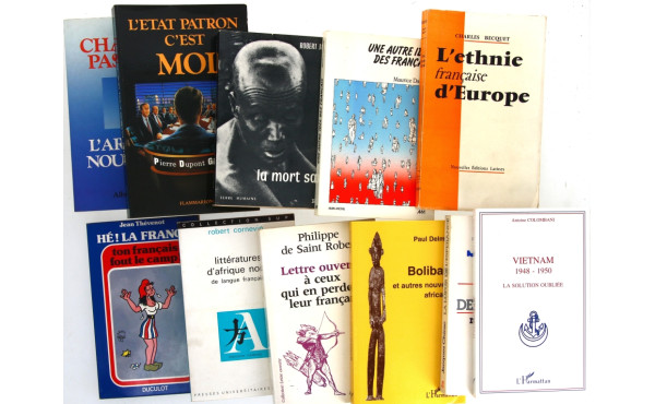 Lot de 11 livres brochés dédicacés dont 