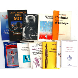 Lot de 11 livres brochés dédicacés dont 