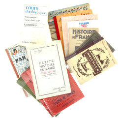 Ensemble de livres scolaires des années 