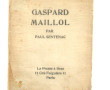 Paul SENTENAC "Gaspard MAILLOL", ouvrage