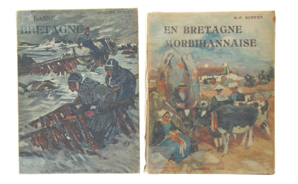 BRETAGNE - Lot de 2 livres brochés couve