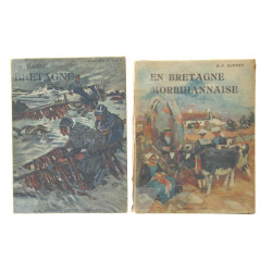 BRETAGNE - Lot de 2 livres brochés couve