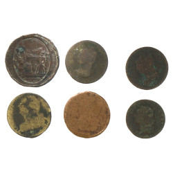 Lot de monnaies Louis XVI et révolutionn