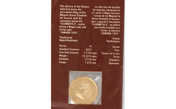 Pièce commémorative Jeux Olympiques du C