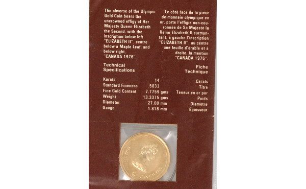 Pièce commémorative Jeux Olympiques du C